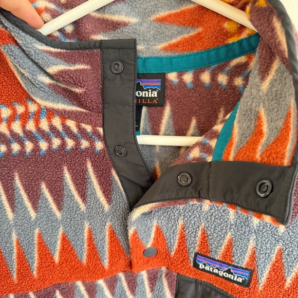 Patagonia Synchilla Snap-T Fleece Pullover Laughing Waters Dark Ruby Size med - Picture 5 of 11